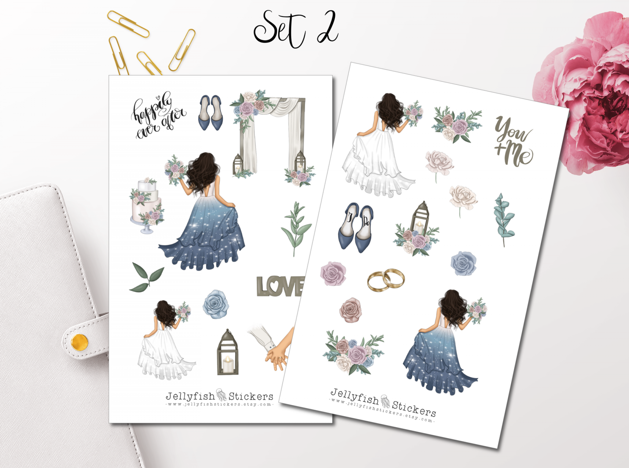 Girls Wedding Sticker Set